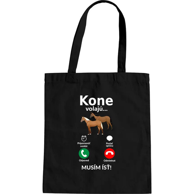 E-shop Garibald Kone volajú - musím ísť - taška s potlačou