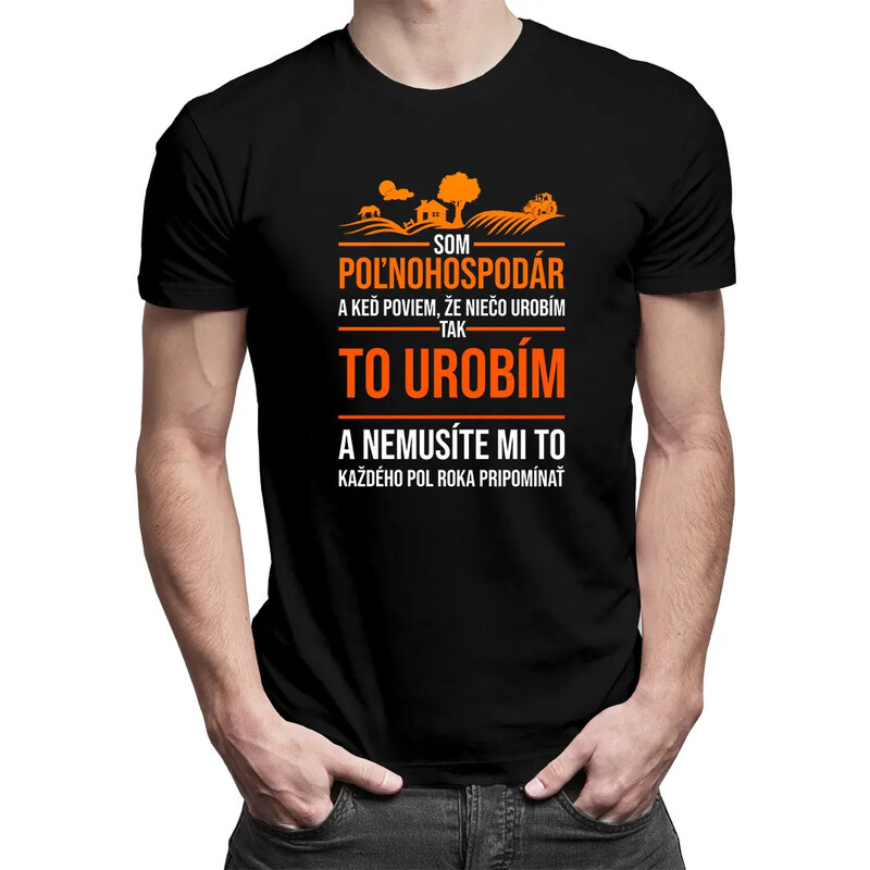 E-shop Garibald Som poľnohospodár - pánske tričko s potlačou