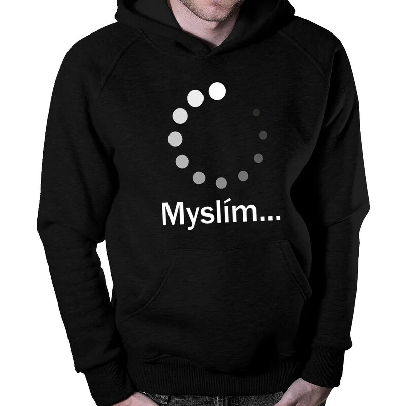 E-shop Garibald Myslím - pánska mikina s kapucňou