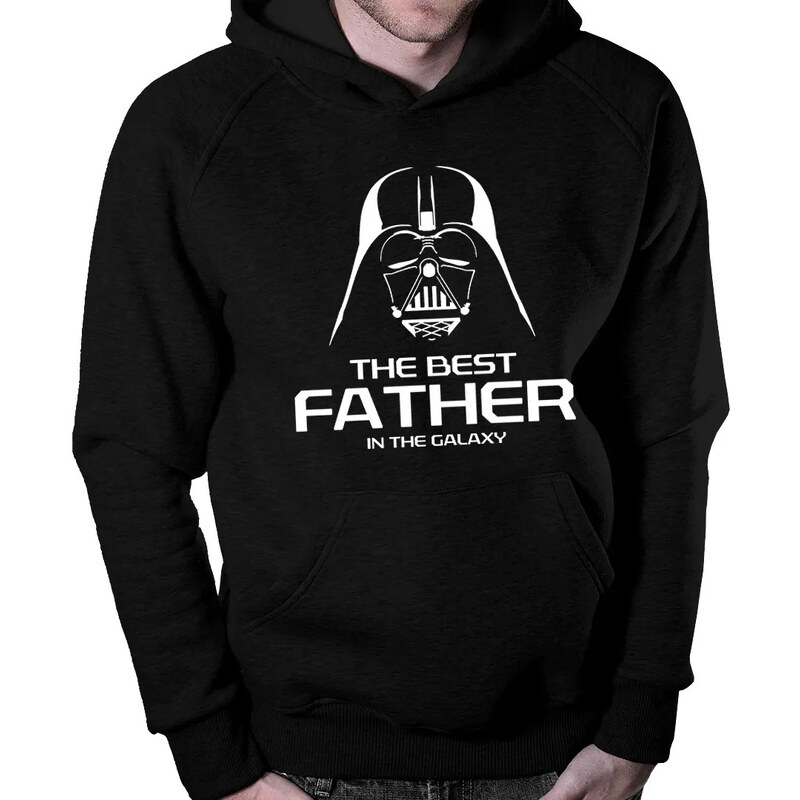 E-shop Garibald The best father in the galaxy - pánska mikina s