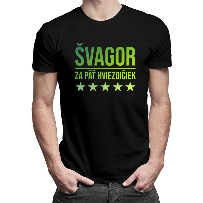 E-shop Garibald Švagor za päť hviezdičiek - pánske tričko s potlačou