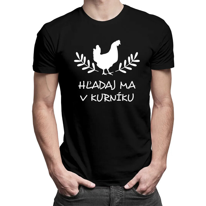 E-shop Garibald Hľadaj ma v kurníku - pánske tričko s potlačou
