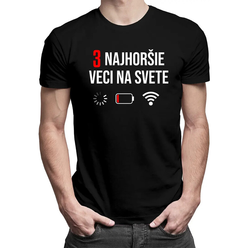 E-shop Garibald Tri najhoršie veci na svete - pánske tričko s potlačou