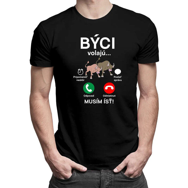 E-shop Garibald Býci volajú, musím ísť - pánske tričko s potlačou