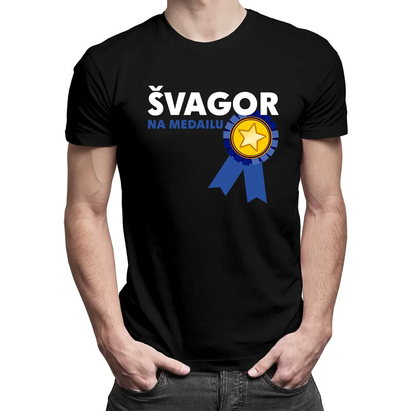 E-shop Garibald Švagor na medailu - pánske tričko s potlačou