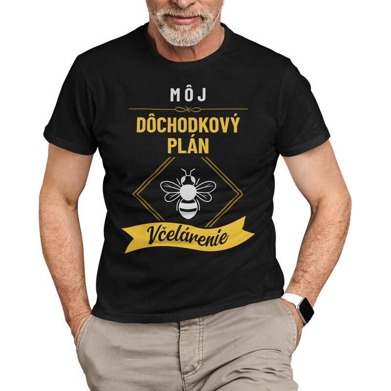 E-shop Garibald Môj dôchodkový plán: včelárenie - pánske tričko s