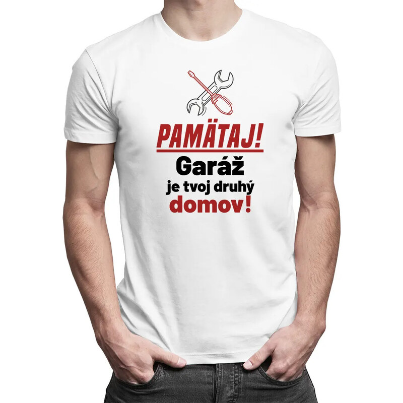 E-shop Garibald Pamätaj! Garáž je tvoj druhý domov! - pánske tričko s