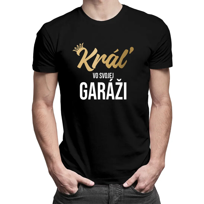 E-shop Garibald Kráľ vo svojej garáži - pánske tričko s potlačou