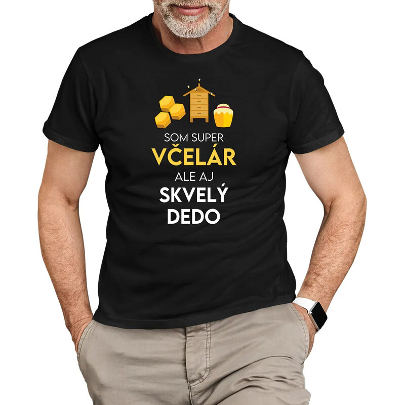 E-shop Garibald Som super včelár, ale aj skvelý dedo - pánske tričko s