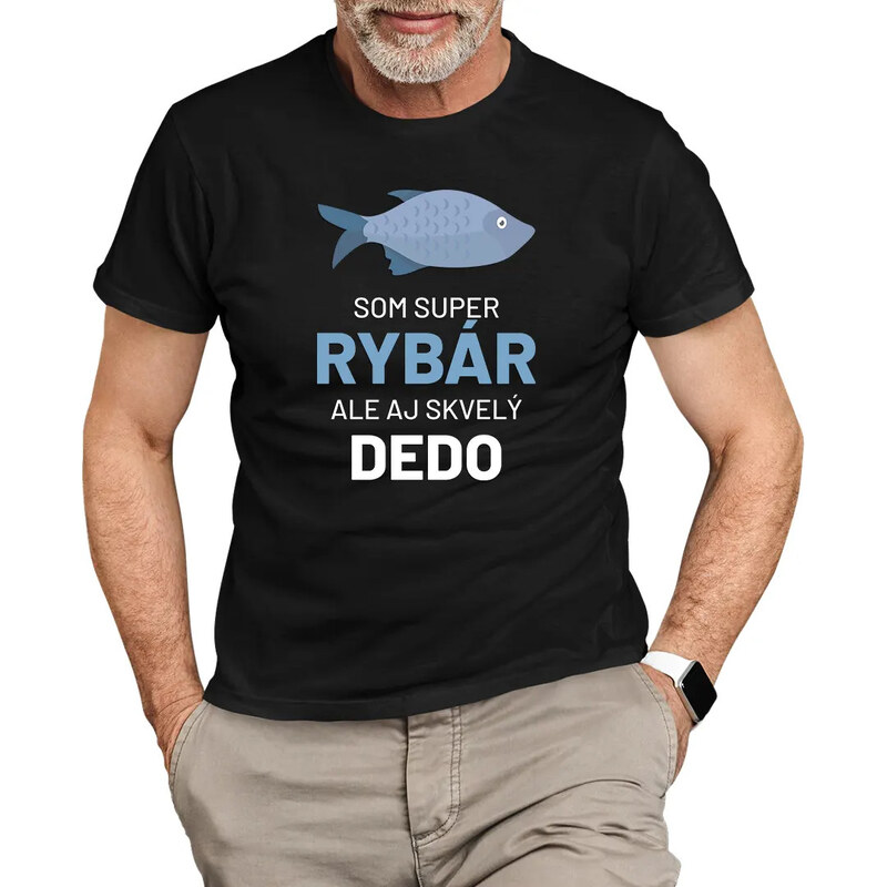 E-shop Garibald Som super rybár , ale aj skvelý dedo - pánske tričko s