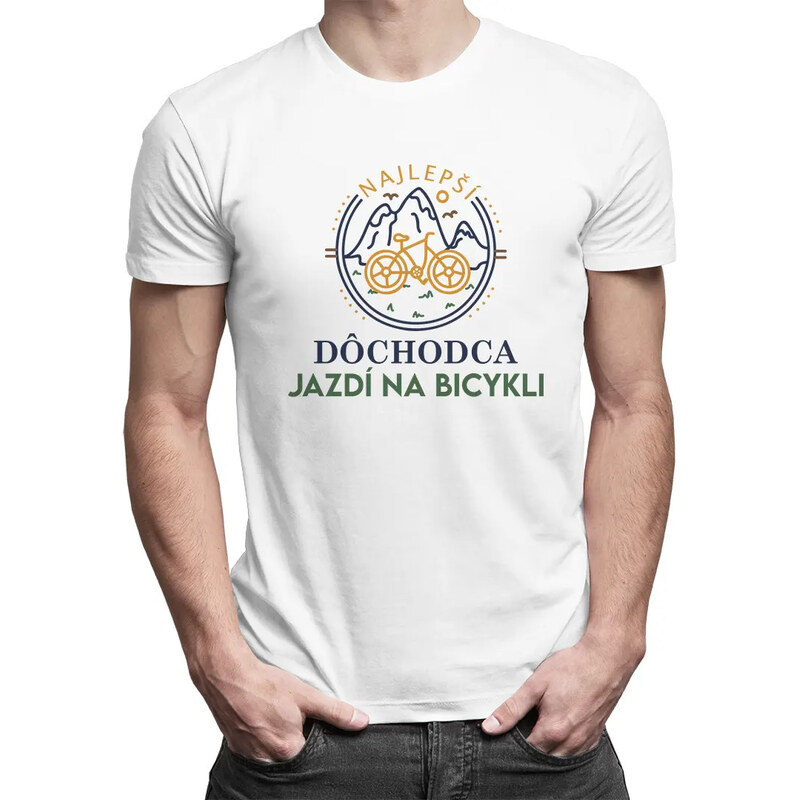 E-shop Garibald Najlepší dôchodca jazdí na bicykli - pánske tričko s