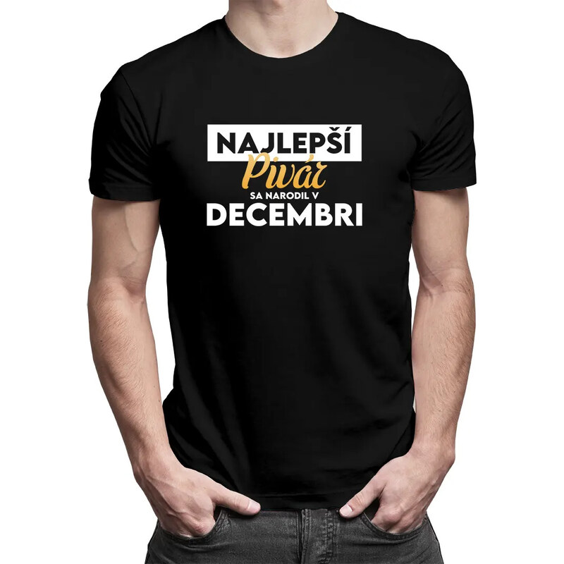 E-shop Garibald Najlepší pivár sa narodil v decembri - pánske tričko s