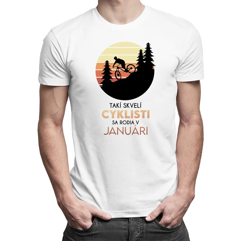 E-shop Garibald Takí skvelí cyklisti sa rodia v januári - pánske tričko