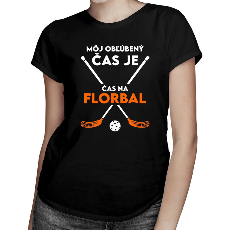 E-shop Garibald Môj obľúbený čas je: Čas na florbal - dámske tričko s
