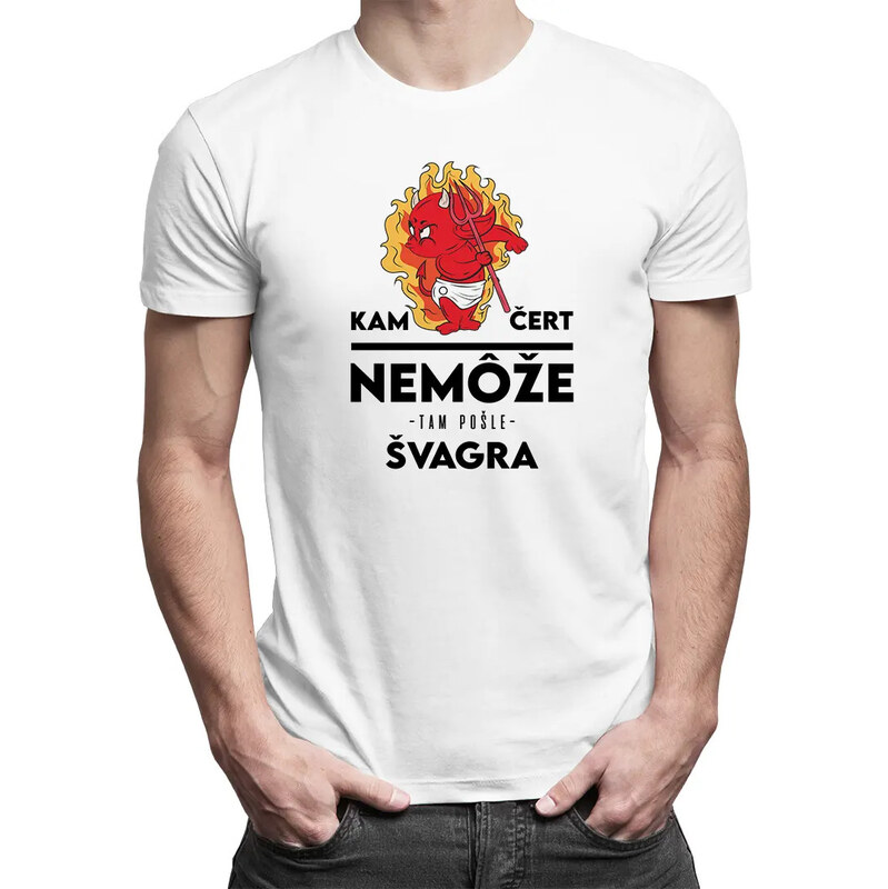 E-shop Garibald Kam čert nemôže, tam pošle švagra - pánske tričko s