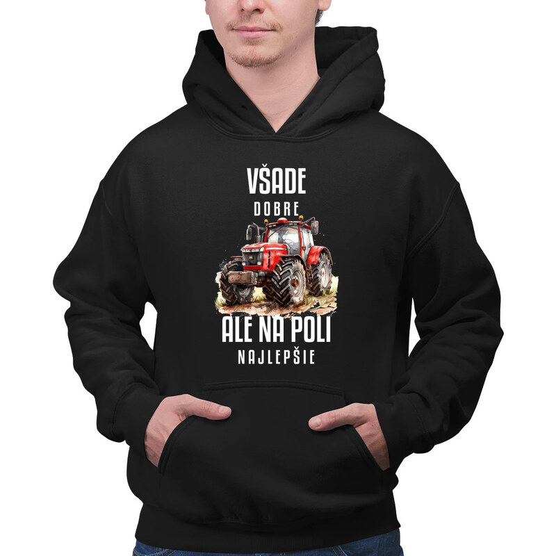 E-shop Garibald Všade dobre, ale na poli najlepšie - pánska mikina s