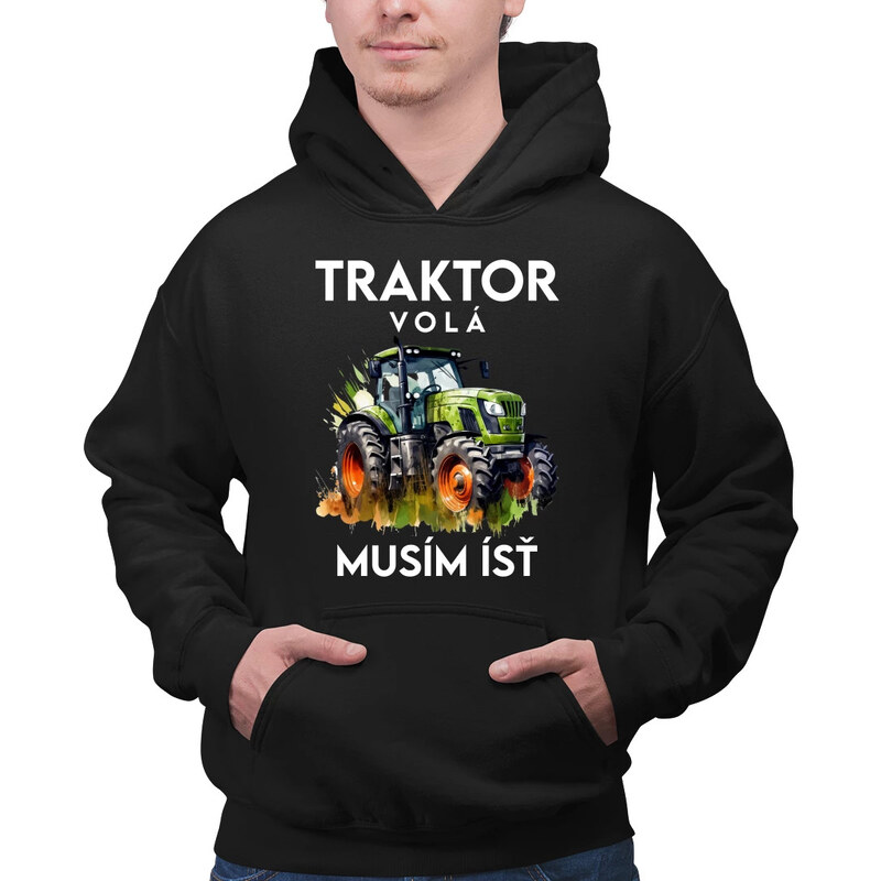 E-shop Garibald Traktor volá, musím ísť - verzia 2 - pánska mikina s