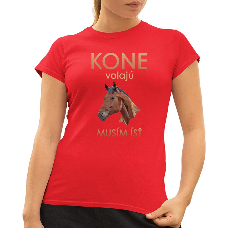 E-shop Garibald Kone volajú - musím ísť - dámske tričko s potlačou