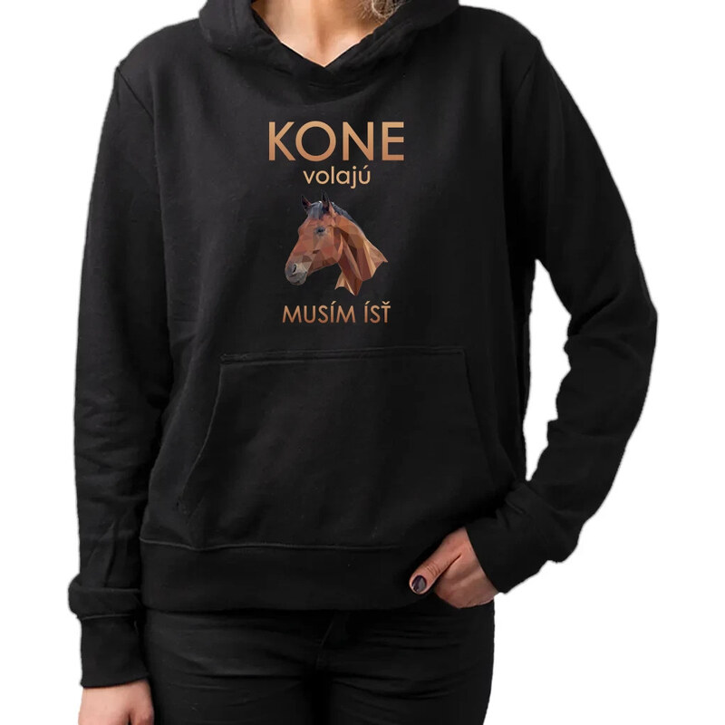 E-shop Garibald Kone volajú - musím ísť - dámska mikina s potlačou