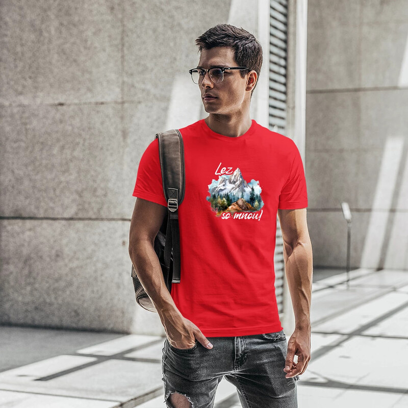 E-shop Garibald Lez so mnou! - pánske tričko s potlačou