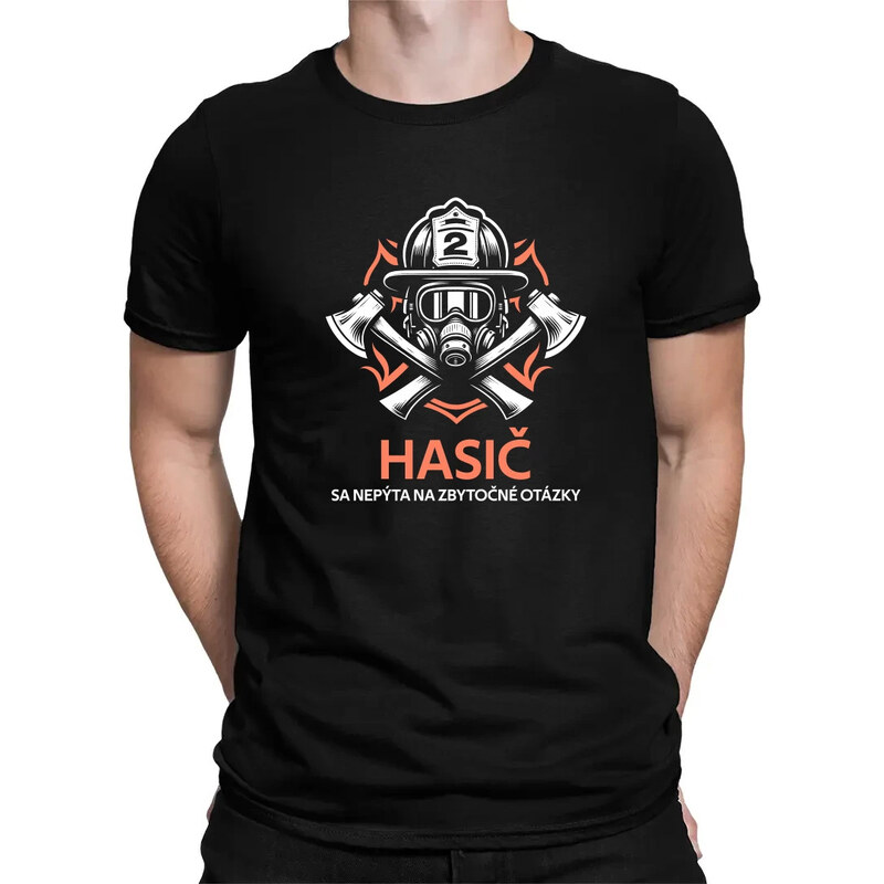 E-shop Garibald Hasič sa nepýta na zbytočné otázky - pánske tričko s