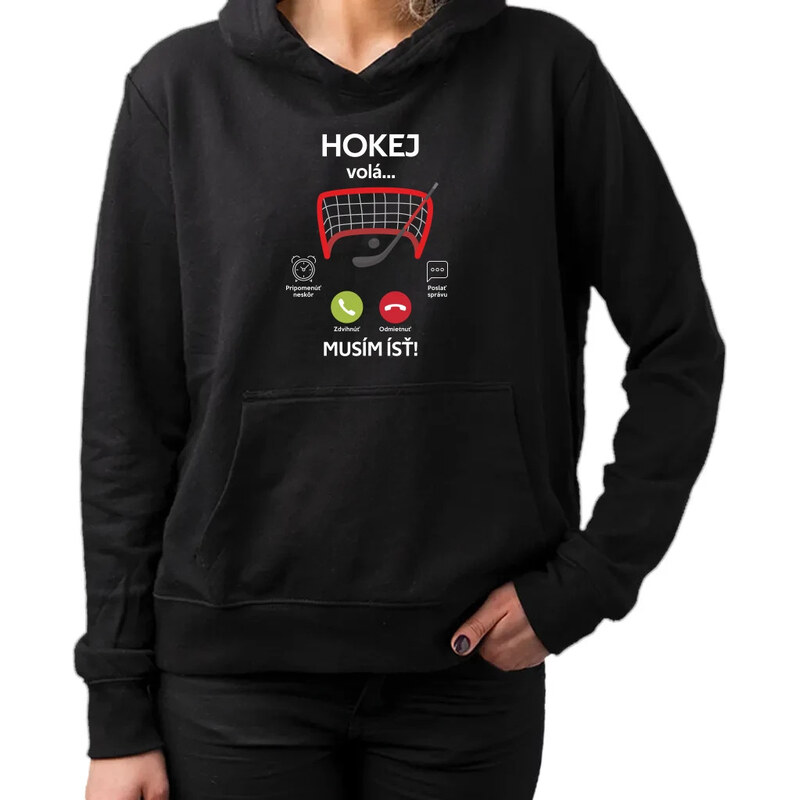 E-shop Garibald Hokej volá, musím ísť - dámska mikina s potlačou