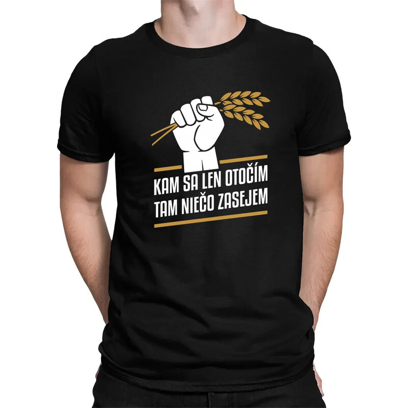 E-shop Garibald Kam sa len otočím, tam niečo zasejem - pánske tričko s