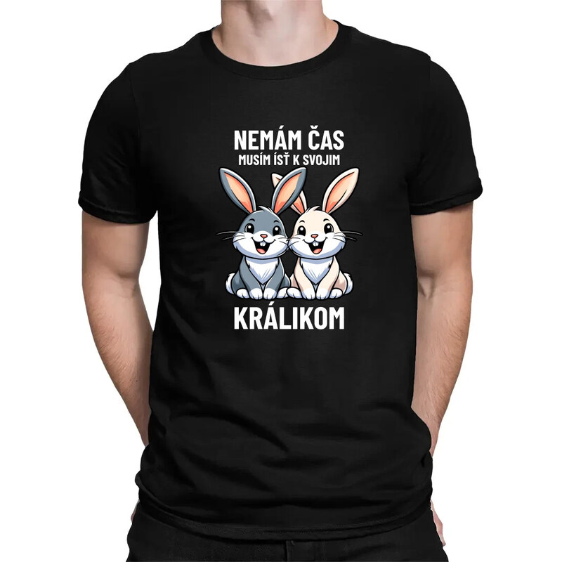 E-shop Garibald Nemám čas, musím ísť k svojim králikom - pánske tričko