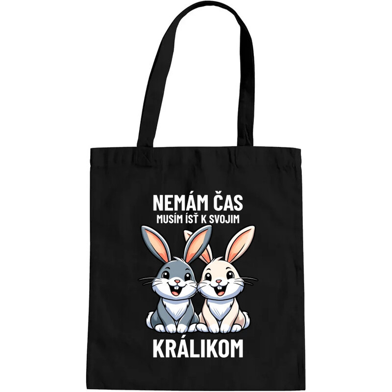 Garibald Nemám čas, musím ísť k svojim králikom - taška s potlačou 60824252