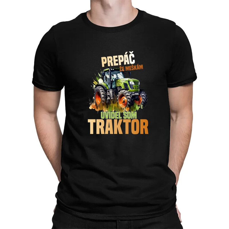 E-shop Garibald Prepáč že meškám, uvidel som traktor - pánske tričko s