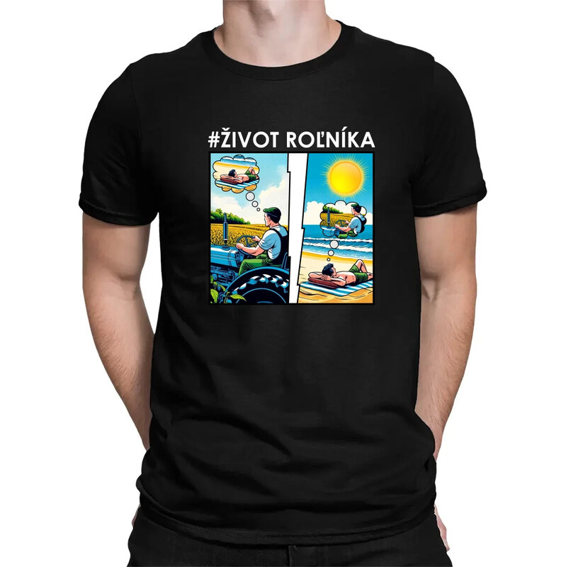 E-shop Garibald Život roľníka - pánske tričko s potlačou