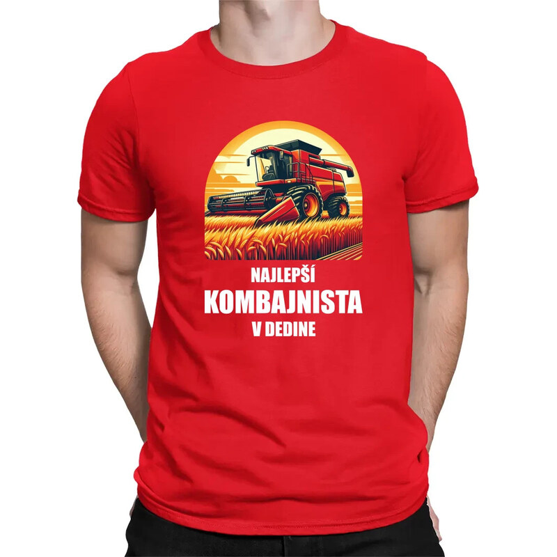 E-shop Garibald Najlepší kombajnista v dedine - pánske tričko s