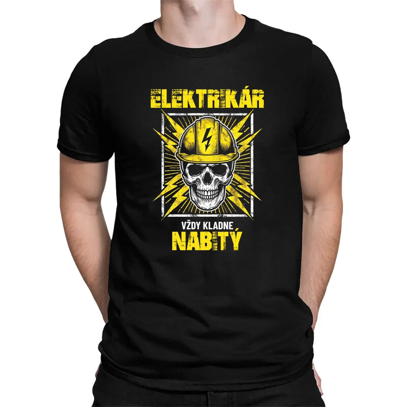 E-shop Garibald Elektrikár - vždy kladne nabitý - pánske tričko s