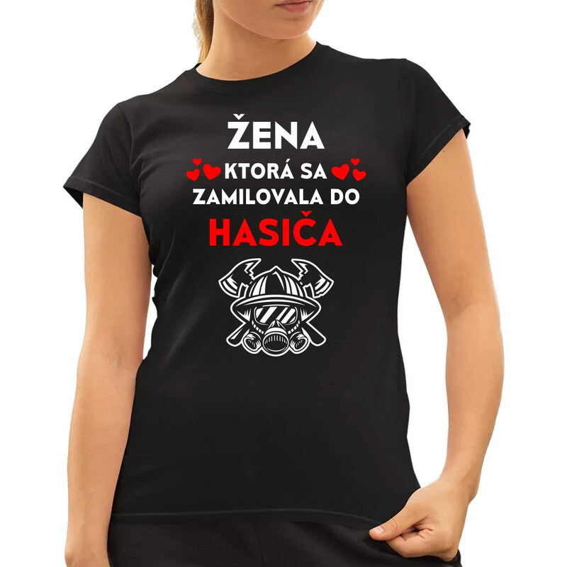 E-shop Garibald Žena, ktorá sa zamilovala do hasiča - dámske tričko s
