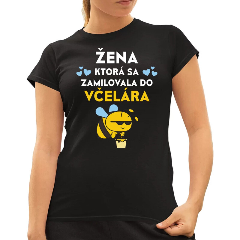 E-shop Garibald Žena, ktorá sa zamilovala do včelára - dámske tričko s