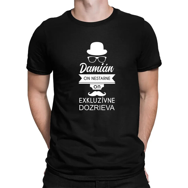 E-shop Garibald On nestarne, on exkluzívne dozrieva - pánske tričko s