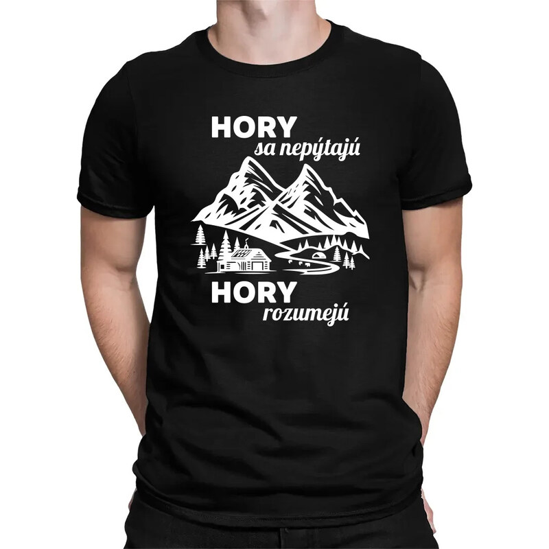 E-shop Garibald Hory sa nepýtajú, hory rozumejú - pánske tričko s