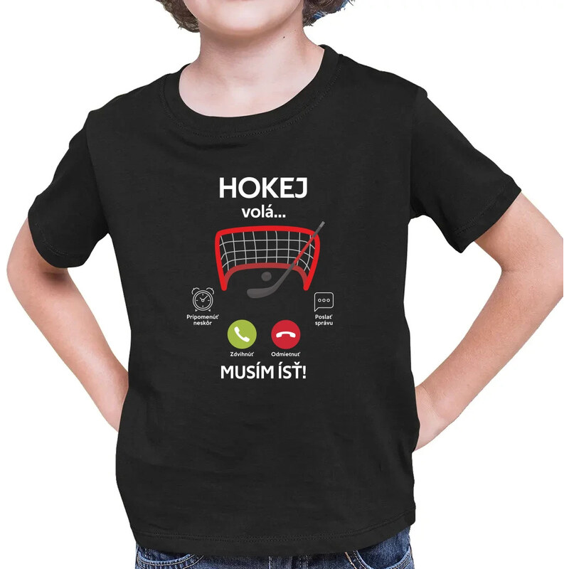 E-shop Garibald Hokej volá, musím ísť - detské tričko s potlačou