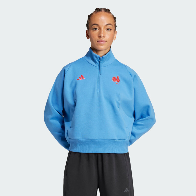 Top France Rugby ADIDAS Z.N.E. Travel Quarter-Zip 60839977