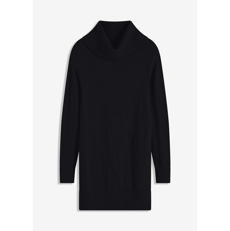 bonprix Dlhý pulóver, farba čierna 60854616