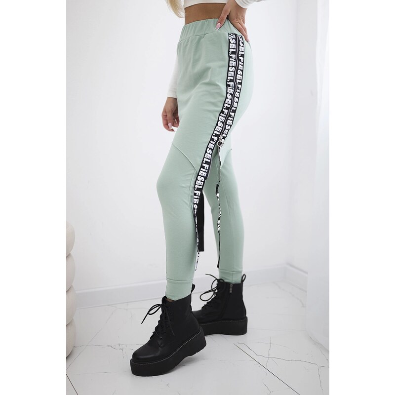 Kesi Pants/suit with dark mint selfie lettering 60730340