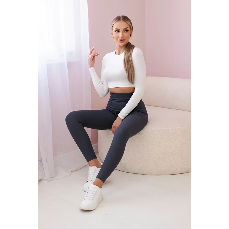 Kesi Striped leggings graphite trousers 60730814