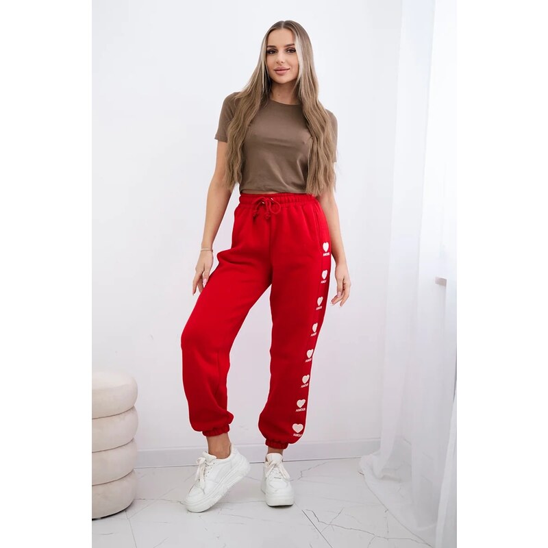 Kesi Cotton pants Amour red 60731269