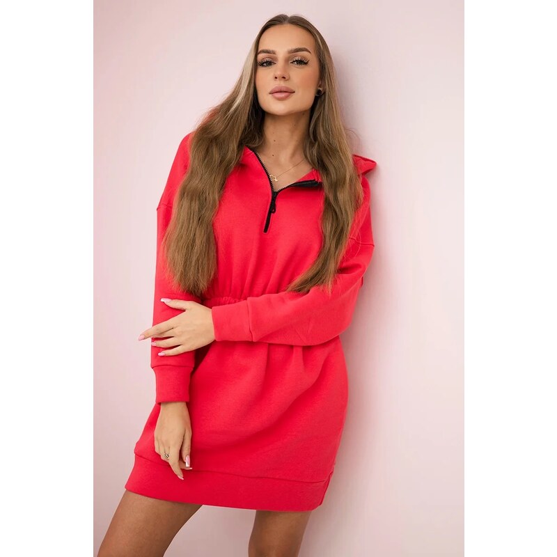 Kesi Insulated dress with hood raspberry 60754271