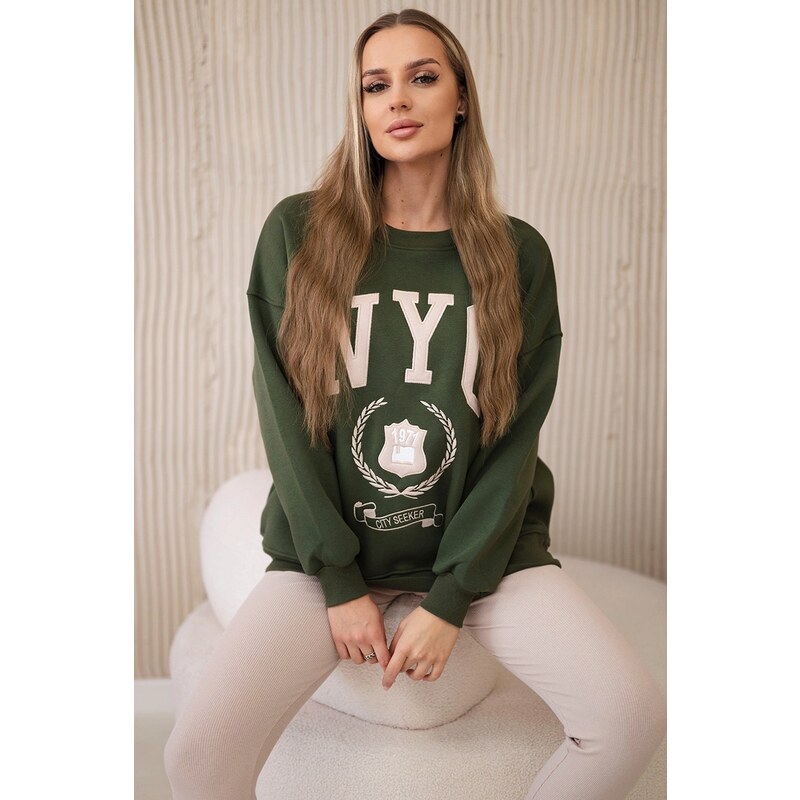 Kesi Cotton set insulated sweatshirt + leggings khaki 60754534