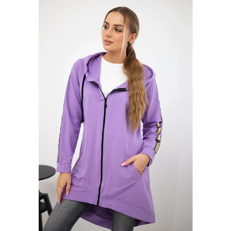 Kesi Sweatshirt with back zip dark purple 60709489