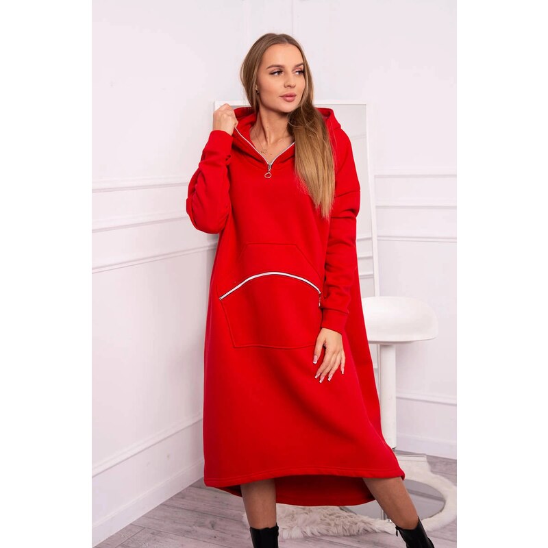 Kesi Insulated dress with hood red 64655320