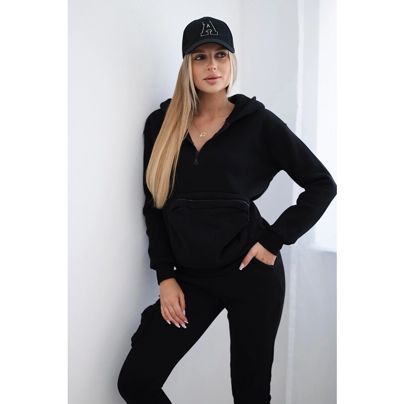 Kesi Insulated set with decorative pocket black 64656137