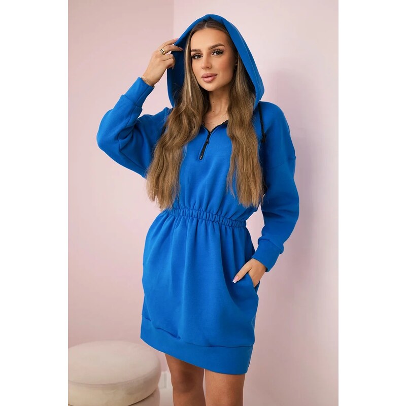 Kesi Insulated dress with hood purple blue 60754496