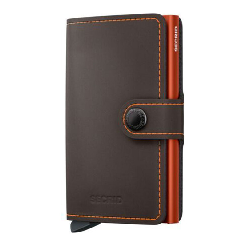 Secrid Miniwallet Matte Trufﬂe & Orange - Unisex - Doplnok Secrid - 67100263